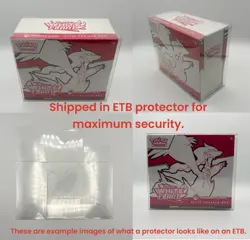 Pokemon Center White Flare Elite Trainer Box ETB Factory Sealed w/ ETB protector - Image 2