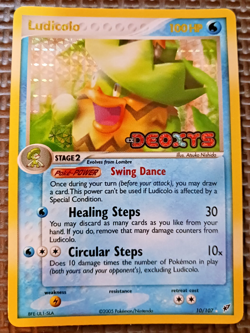 2005 Pokemon Ex Deoxys #10 Ludicolo Reverse Holo LP+ - Image 1