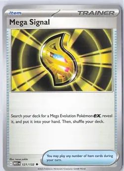 Mega Signal 121/132 Pokemon TCG Mega Evolutions English - Image 1