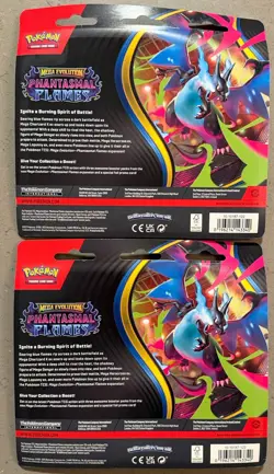 Pokemon TCG Phantasmal Flames 3-Pack Blister Sneasel Promo - Lot of 2 - Image 2
