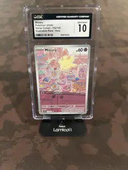 CGC 10 Milcery 152/142 Pokemon Stellar Crown 2024 English - Image 1