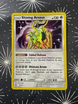 2017 Pokemon Shining Arceus Holo 57/73 - Shining Legends - NM - Image 1