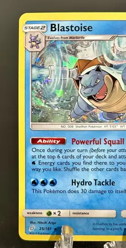 Pokemon TCG Deck Exclusives Blastoise #25 Cracked Ice Holo - Image 3