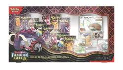 Pokemon TCG Paldean Fates Iron Tusks Premium Collection Box with TOPLOADER KITs - Image 3