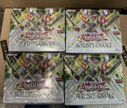 LOT OF 4 Yugioh Duelist Advance Booster Boxes 1st Edition New Sealed - Image 1