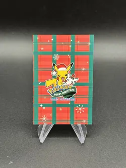Pokemon Poncho Pikachu Kangaskhan Cracked Ice Holo Card Database Merry Christmas - Image 2