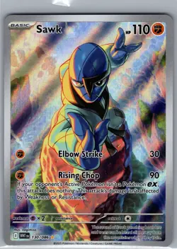 Sawk 130/086 SV: White Flare - Pokemon Card - NM - Image 1