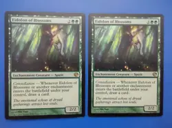 MTG 2X Eidolon Of Blossoms LP Journey Into Nyx 122/165 Magic The Gathering Cards - Image 1