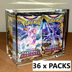 [36 Packs] Astral Radiance Booster Packs Acrylic Box Case Pokemon Card | SEALED - Image 1