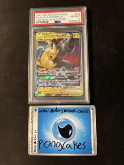 2019Pikachu & Zekrom GX 041/173 PSA 10 Japanese Pokemon Card Tag Team - Image 3