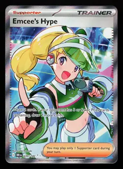 Emcee's Hype 220/182 Ultra Rare Destined Rivals Pokemon Card - Image 1