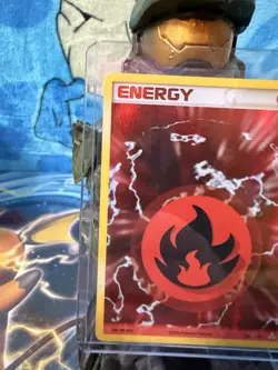 Fire Energy 106/110 Reverse Holo Rare EX Holon Phantoms Pokemon Card - NM/M - Image 4