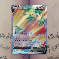 Alolan Exeggutor V 071/078 Full Art Holo NM Pokemon Card English - Image 1