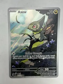 Pokemon TCG Axew 145/086 Illustration Rare NM Black Bolt SV New Near Mint Card - Image 1