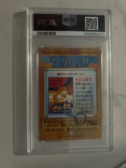 Pokemon Japanese Carddass 2000 35 Ash & Charizard Card Bandai PSA 10 63831275 - Image 2