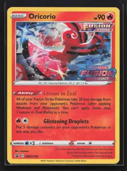 Oricorio - (Prerelease) Promo SWSH: Sword & Shield Promo Cards SWSH168 NM - Image 1