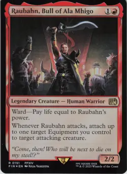 Raubahn, Bull of Ala Mhigo R FINAL FANTASY 151 NM Foil MTG - Image 1