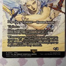 Hero of Light - Showcase - MTG Final Fantasy - NM -(#0001) R - Image 2