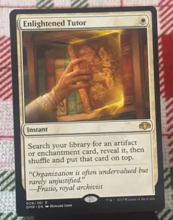 MTG Enlightened Tutor Dominaria Remastered Regular NM - Image 1