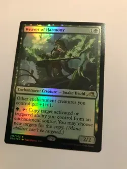 Weaver of Harmony, NM Foil, MTG, Kamigawa Neon Dynasty, Magic the Gathering, 213 - Image 1