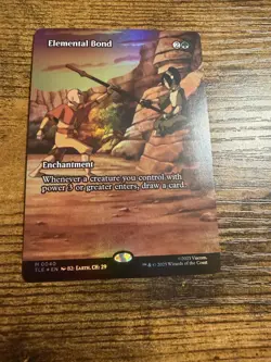 MTG Magic the Gatheri Avatar Borderless Eternal-Legal Mythic FOIL Elemental Bond - Image 1