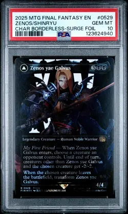 4940 Zenos yae Galvus Shinryu 2025 MTG Final Fantasy #0529 Surge Foil PSA 10 - Image 1