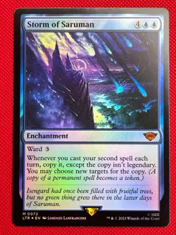 MTG Foil 1X Storm of Saruman X1 Lord of the Rings: Tales of Middle Earth Magic - - Image 1