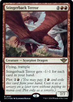 Stingerback Terror FOIL Outlaws of Thunder Junction Magic MTG NM - Image 1