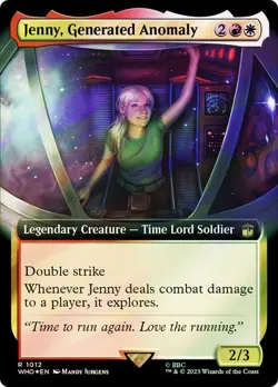 Jenny, Generated Anomaly Surge Foil Extended Art Doctor Who Commander NM MTG - Image 1