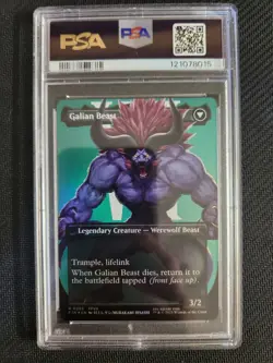 Magic the Gathering Final Fantasy Vincent / Galian Beast Borderless Foil PSA 10 - Image 2