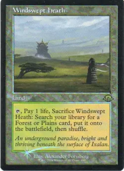 MTG: Modern Horizons 3: Foil Retro Frame Windswept Heath: LP Condition - Image 1