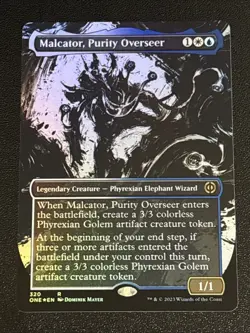 MTG Phyrexia: All Will Be One Malcator, Purity Overseer Showcase Foil 320 NM - Image 1