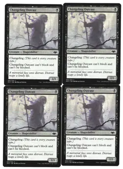 Changeling Outcast x4 9/10 NM- Magic M:tG Modern Horizons BMH1CO-01 - Image 1