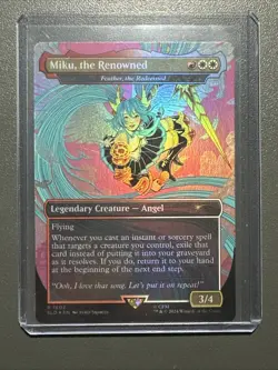 🌟 Miku, the Renowned Feather, the Redeemed Secret Lair RAINBOW 🌈 FOIL MTG 🌟 - Image 1