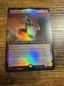 MTG Magic The Gat Avatar Extended Art Rare FOIL Eternal Smellerbee Rebel Fighter - Image 1