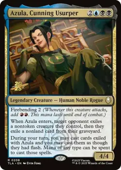 MTG Azula, Cunning Usurper - Foil - Prerelease Promo, NM-Mint, English Promo: Pr - Image 1