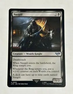 Nazgul Lord of the Rings: Tales of Middle-Earth MTG NM #333 - Image 1