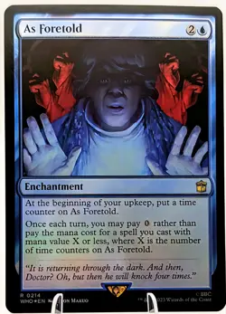 As Foretold (FOIL) Showcase | MTG WHO | EDH Commander Free Spell | Rare | NEW NM - Image 1