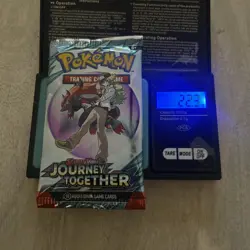 Heavy! 22.3g! Gram Pokemon Journey Together Booster Pack Sealed - Image 1