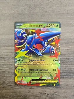 Pokemon TCG Mega Heracross ex 004/094 Double Rare Phantasmal Flames NM - Image 1
