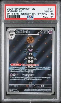 2025 POKEMON SVP EN-SV BLACK STAR PROMO #211 GOTHITELLE PSA 10 - Image 1