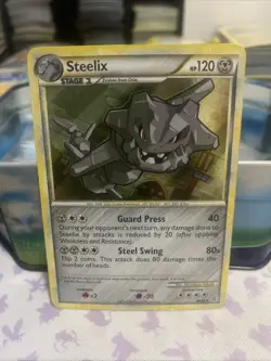Pokemon TCG Steelix 24/95 HGSS Unleashed Cosmos Holo LP - Image 1