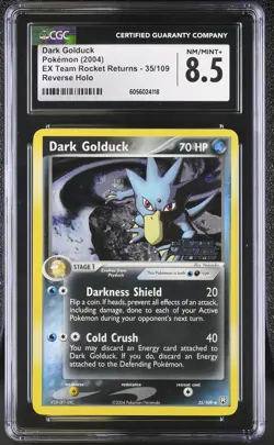 CGC 8.5 Dark Golduck Team Rocket Returns 35/109 Reverse Holo STAMPED Pokemon - Image 1
