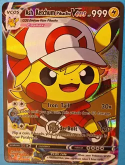 Pokemon - Ash Ketchum Pikachu VCOS 045/055 - Vivid Voltage Cosplay - HOLO - NM - Image 1