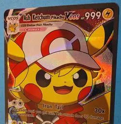 Pokemon - Ash Ketchum Pikachu VCOS 045/055 - Vivid Voltage Cosplay - HOLO - NM - Image 2
