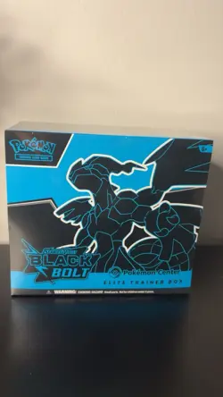 Pokemon Center Exclusive Black Bolt Elite Trainer Box Factory Sealed W Protector - Image 1