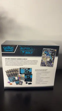 Pokemon Center Exclusive Black Bolt Elite Trainer Box Factory Sealed W Protector - Image 3