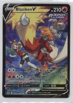 Full Art - Blaziken V Pokemon Sword & Shield Silver Tempest Trainer Gallery - Image 1