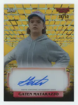 2025 Topps High-Tek Stranger Things Gaten Matarazzo Dustin Henderson 38/50 #A-GM - Image 1