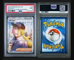 Pokemon N's Plan 170/086 Special Illustration Black Bolt Psa 9 - Image 1